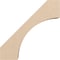 Ekena Millwork 3-inch W x 12-inch D x 12-inch H Westlake Rough Cedar Woodgrain TimberThane Knee Brace, Primed BRCUR03X12X12WTLRCPR - alternate 2